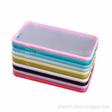 TPU Bumper Matte PC Back Cover Case for iPhone 6 Plus